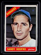 1966 Topps Sandy Koufax 100 Poor Condition picture