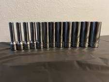 Snap On 1/4 Deep Socket  12 Piece Set 5-15mm picture