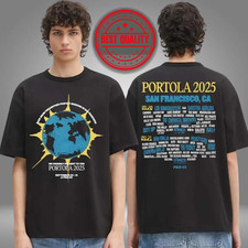 Portola Music Festival 2025 Despacio San Francisco Lineup Two Sided T-Shirt picture