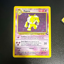 Pokemon Company Hypno 8/62 Fossil Holo Rare Unlimited EN 1999 90 HP picture