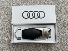 New~ Audi Leather Keyring  3181900600 Pendant Cowhide picture