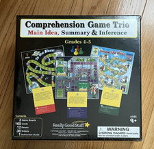 Really Good Stuff Grades 4-5 Comprehension Game Trio Main Idea Inference Summary picture