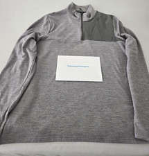 L.L.Bean VentureStretch Grid Fleece Stretch 1/4 Zip Pullover  Men's L(Reg) Grey picture