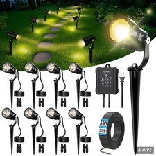 Modern HIBOITEC All-in-One Outdoor Low Voltage Landscape Lighting Kit 2700K 8 picture