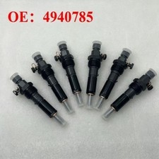 6Pcs Fuel Injector 4940785 For Cummins 6BT 5.9 Construction Machinery Engine picture