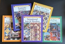 (5) Rodale's Successful Quilting Library Books Tips/Finishes/Machine/Borders -VG picture