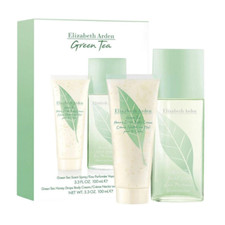 Green Tea by Elizabeth Arden 2pc Gift Set 3.3EDP+3.3 Honey Drops Body Cream NIB picture