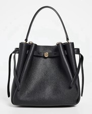 Tory Burch NWT Romy Bucket Bag In Black Style# 166982 picture