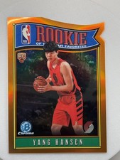 2025-26 Bowman Chrome Yang Hansen ROY Favorites Orange /25 RC RY-15 Die Cut picture