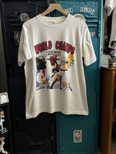 Vintage 1991 NBA Finals Chicago Bulls Michael Jordan Shirt L picture