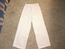 Universal Threads Size 6R Pants with Stripes. White (cream) and Grey picture