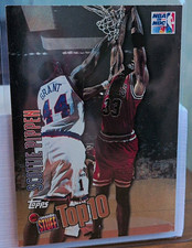Topps 1997-98 Inside Stuff Top 10 Scottie Pippen #IS8 Bulls NBA Insert picture