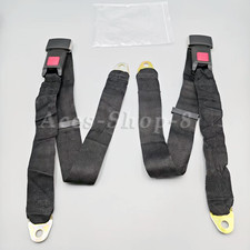 2Pack Universal 2 Point Seat Belt Adjustable Car Safety Belts  picture