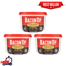 3-Pack Bacon Up Authentic Rendered Bacon Grease Cooking Fat, 14 oz Tub, Non-GMO picture