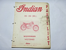 1955-1958 Indian Woodsman parts book list diagrams picture