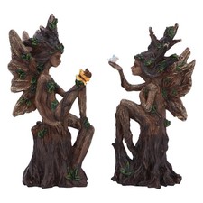 Nemesis Now Woodland Beauty Set of 2 Tree Fairies 15.5cm Brown picture