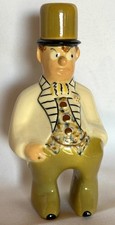 Vintage 1950 Table Lighter Man in Top Hat PATJA Richmond IN Ex cond Paper label picture