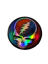 Rare Grateful Dead 3” Holographic Vinyl Skull Sticker picture