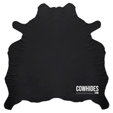 BLACK FINE NAPPA LEATHER HIDE SMOOTH WHOLE COWHIDE Upholstery Auto Seat Car 33sq picture