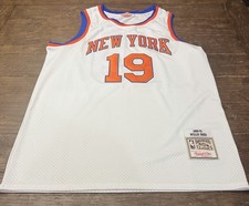 RARE FIND Willis Reed #19 New York Knicks NBA Mitchell & Ness Jersey Size Large picture