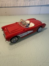 Vintage Sunnyside Diecast 1957 Red Chevrolet Corvette Convertible NICE picture
