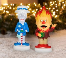 32 cm Heat and Snow Miser LED Lighted Blow Mold Outdoor Christmas Decor Gemmy picture