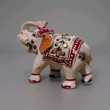 KRAFTSKALA Hand Crafted Marble Elephant Home Decor Showpiece  picture