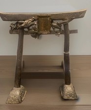 Japanese Antique of a miniature traditional Shinto shrine archway, Tori Gate. picture