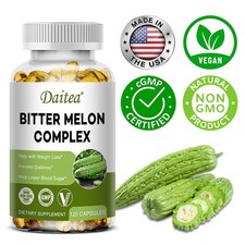 Organic Bitter Melon Complex Extract 120 Capsules - Blood Sugar Support 2500mg  picture