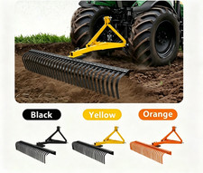 3 Point 60'' Landscape Rock Rake For Cat 1 Tractor Attachment Soil Gravel Lawn picture