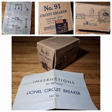 Vintage Lionel Train empty box NO.91 Circuit breaker pre war  picture