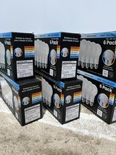 Lot Of 6 - Feit Classic Glass Design 60w Selectable Color Light Bulbs - 36 Bulbs picture