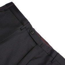 Incotex NWT Dress Pants Size 50 (34 US) Slim In Solid Blue 100% Wool picture