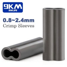 50~200Pcs Fishing Double Barrel Copper Crimp Sleeves Tube Connector Accessories picture