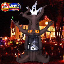 9 FT Halloween Inflatable Animated Dead Tree Outdoor Decorations Blow Up Yard Sc picture