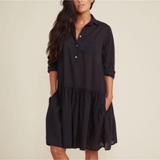 Grayson Frank & Eileen Oversized Cotton Dress XS Minimalist Neutral Elevated picture