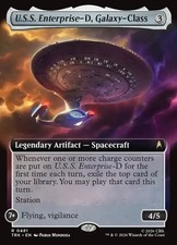 U.S.S. Enterprise-D, Galaxy-Class (Extended Art) Foil Star Trek Playtest Card picture