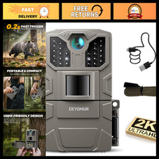 36MP HD Trail Camera with Night Vision, Motion Activated Wildlife Cam, Outdoor S picture