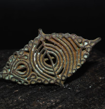Antique Bronze Hindu Ritual Body Stamp Chhapa Amulet Artifact connectable Stamp picture