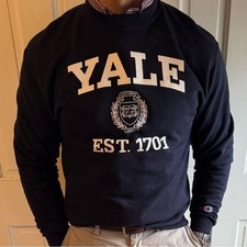 Champion Yale Navy Blue Crewneck Sweater picture