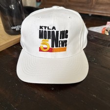 Vintage KTLA 5 News Los Angeles Snapback Hat TV Station Media Cap picture