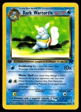 Dark Wartortle 46/82 1st Edition Uncommon Team Rocket Pokemon LP picture