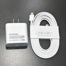 Original Samsung Galaxy S24 S23 45W Super Fast Wall Charger & USB-C Data Cable picture