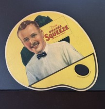 Vintage 1926 DRINK ORANGE SQUEEZE Fruit Soda Paper Hand Fan Sign Ephemera picture