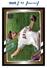 2021 TOPPS DYLAN BUNDY 128 1165/2021 MINT GOLD MCG 9 BASEBALL LOS ANGELES ANGELS picture