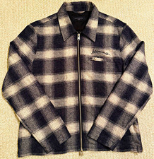 AllSaints Men's Plaid Full Zip Jacket  Size L picture