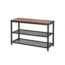 Azl1 Life Concept Shoe Bench 3-Tier Engineered Wood Shoe Rack Placement Shelves picture