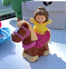 Fisher-Price Little People Disney Princess Belle Riding Horse Figure picture