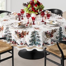 Williams Sonoma 'Twas the Night Before Christmas Round Tablecloth picture