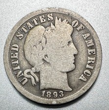 1893-O  BARBER DIME  NICE DETAIL   #2979 picture